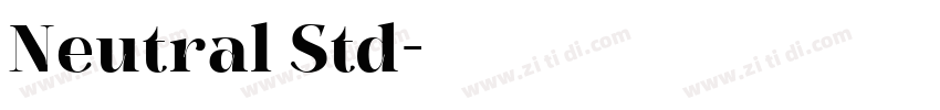 Neutral Std字体转换